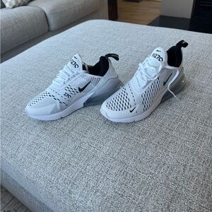 Nike Air Max 270 White and Black Sneakers
